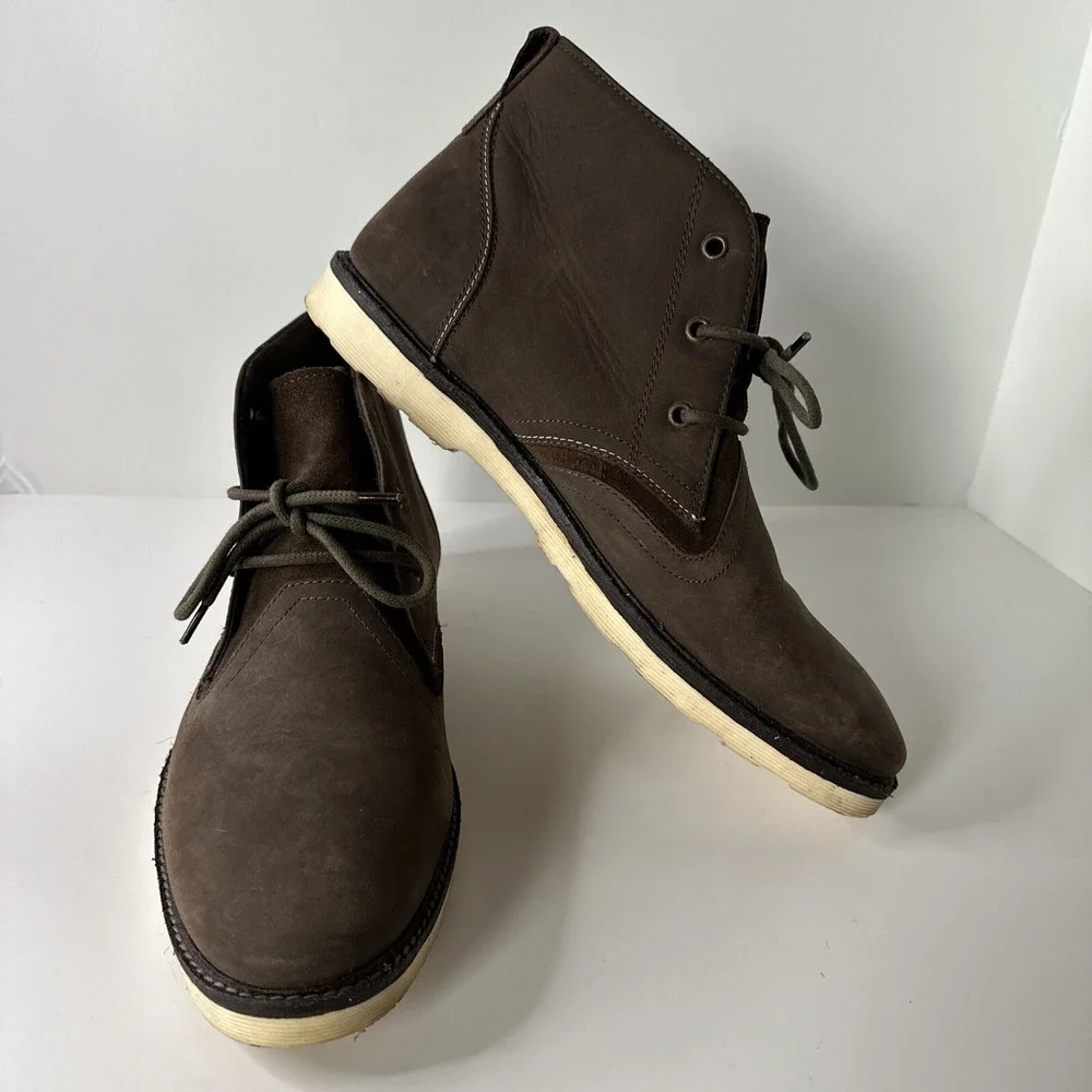 Crevo Memory Foam‎ Cray 200 Low Chukka Boot Brown Men's Size 10.5 VERY GOOD
